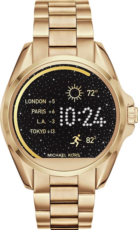 michael kors gold bradshaw smart|Michael Kors access touchscreen smartwatch.